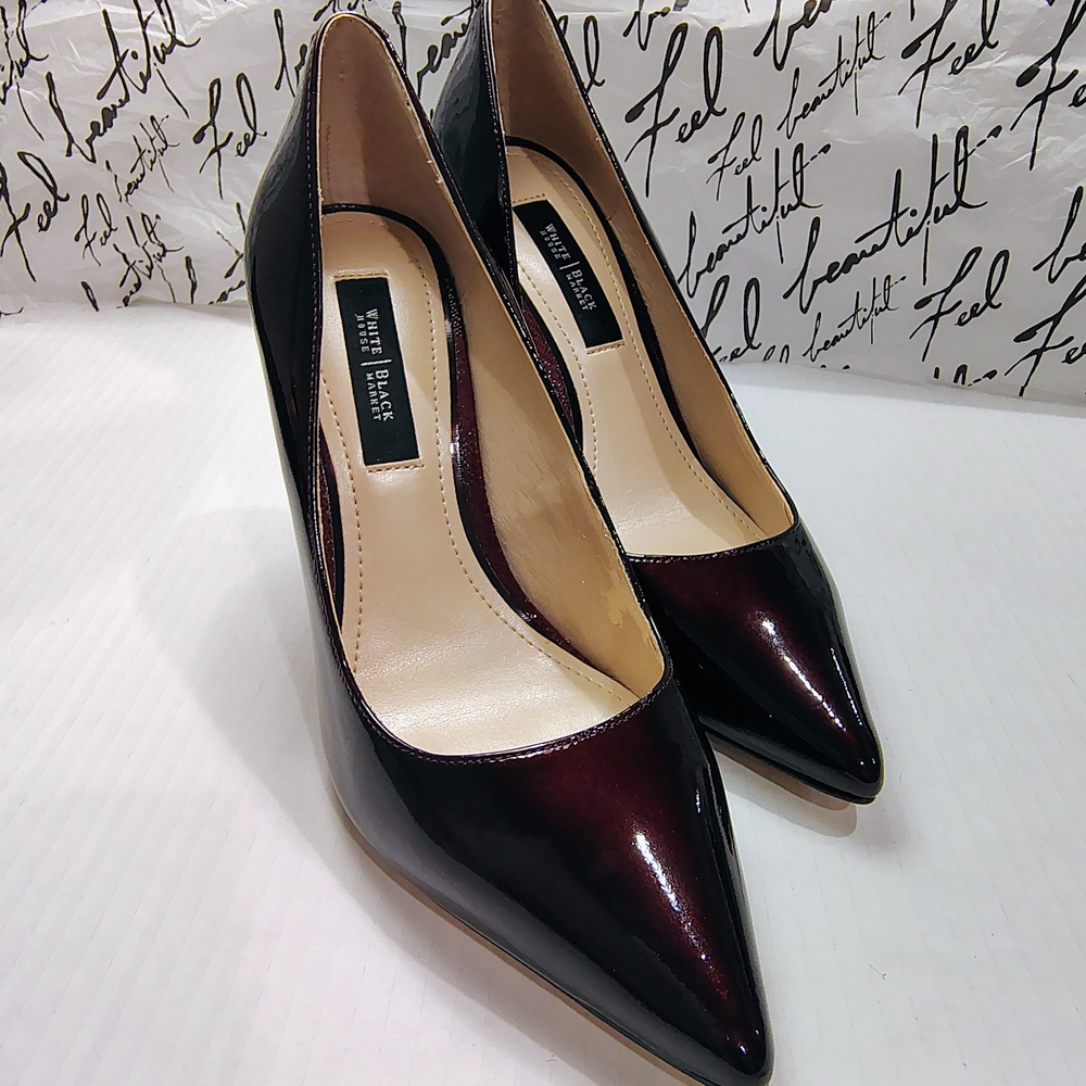 White House Black Market,  Burgundy Women's Heels